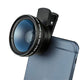 Universal Camera Phone Lens Kit Clip Super Wide Angle 0.45X Macro Lens 12.5X Bag Set for iPhone X 8 7 Plus Samsung iPhone Lenses