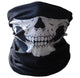 Universal Motorycle Bicycle Ski Skull Half Face Mask Ghost Scarf Multi Use Neck Warmer COD Winter Halloween Face shield