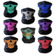 Universal Motorycle Bicycle Ski Skull Half Face Mask Ghost Scarf Multi Use Neck Warmer COD Winter Halloween Face shield
