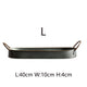 Vintage Metal Storage Tray Retro Dessert Fruit Cake Bread Plate with Handle Home Kitchen Food Organizer Desktop Sundries Tray