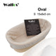 WALFOS  Natural Rattan Fermentation Wicker Basket Country Baguette French Bread Mass Proofing Baskets Dough Banneton Baskets