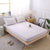 Washed Cotton Striped Printing Sheet Mattress Cover With Elastic Band Simple Comfortable Bedding Linens Home Textile