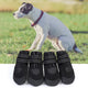 Waterproof Pet Dog Luminous Shoes Anti-slip Rain Snow Boots Thick Warm For Small Dogs Puppy Socks PU Booties Pet Product Winter