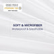 Waterproof Pillow Cases 50x70 Microfiber Beach Sweat Proof Pillow Cover Bed Bug Breathable 2pc