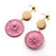 X&P 2019 New Fashion Earrings Wooden Drop Earrings For Women Statement Geometric anging Dangle Earring Brincos Vintage Jewelry