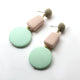 X&P 2019 New Fashion Earrings Wooden Drop Earrings For Women Statement Geometric anging Dangle Earring Brincos Vintage Jewelry
