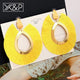 X&P Fashion Bohemian Big Tassel Earrings Statement Large Gold Handmade Brincos Drop Dangle Tassel Earring for Women Za Jewelry