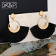 X&P Fashion Bohemian Big Tassel Earrings Statement Large Gold Handmade Brincos Drop Dangle Tassel Earring for Women Za Jewelry