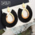 X&P Fashion Bohemian Big Tassel Earrings Statement Large Gold Handmade Brincos Drop Dangle Tassel Earring for Women Za Jewelry