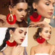 X&P Fashion Bohemian Big Tassel Earrings Statement Large Gold Handmade Brincos Drop Dangle Tassel Earring for Women Za Jewelry