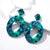 X&P New Geometric Acrylic Drop Earrings for Women Fashion Long Leopard Earrings Jewelry Statement Camouflage Design Earring 2019