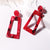 X&P New Geometric Acrylic Drop Earrings for Women Fashion Long Leopard Earrings Jewelry Statement Camouflage Design Earring 2019