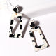 X&P New Geometric Acrylic Drop Earrings for Women Fashion Long Leopard Earrings Jewelry Statement Camouflage Design Earring 2019