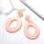 X&P New Geometric Acrylic Drop Earrings for Women Fashion Long Leopard Earrings Jewelry Statement Camouflage Design Earring 2019