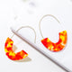 X&P New Geometric Acrylic Drop Earrings for Women Fashion Long Leopard Earrings Jewelry Statement Camouflage Design Earring 2019