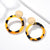 X&P New Geometric Acrylic Drop Earrings for Women Fashion Long Leopard Earrings Jewelry Statement Camouflage Design Earring 2019