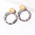 X&P New Geometric Acrylic Drop Earrings for Women Fashion Long Leopard Earrings Jewelry Statement Camouflage Design Earring 2019