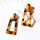 X&P New Geometric Acrylic Drop Earrings for Women Fashion Long Leopard Earrings Jewelry Statement Camouflage Design Earring 2019