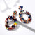 X&P New Geometric Acrylic Drop Earrings for Women Fashion Long Leopard Earrings Jewelry Statement Camouflage Design Earring 2019