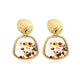 X&P New Statement Drop Earrings For Women Fashion Gold Earrings Acrylic Geometric Earring 2019 Double Eleven Brincos Jewelry