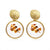 X&P New Statement Drop Earrings For Women Fashion Gold Earrings Acrylic Geometric Earring 2019 Double Eleven Brincos Jewelry