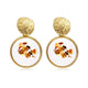 X&P New Statement Drop Earrings For Women Fashion Gold Earrings Acrylic Geometric Earring 2019 Double Eleven Brincos Jewelry