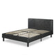 Zinus Jade Faux Leather Upholstered Platform Bed with Wooden Slats, Multiple Sizes
