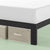 Zinus Arnav Modern Studio 10" Black Metal Platform Bed with Headboard, Multiple Sizes
