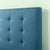 Zinus Ibidun Blue Upholstered Tufted Platform Bed, Multiple Sizes