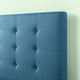 Zinus Ibidun Blue Upholstered Tufted Platform Bed, Multiple Sizes