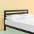 Zinus Arnav Modern Studio 10" Black Metal Platform Bed with Headboard, Multiple Sizes