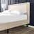 Zinus Julio Deluxe Upholstered Nailhead Trim Platform Bed with Wood Slat Support, Multiple Sizes